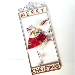 Merry Christmas Santa Hanging Sign